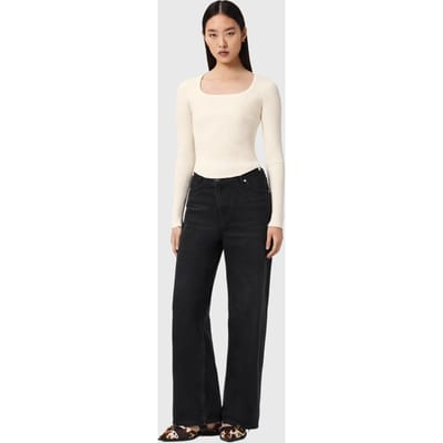 AllSaints Cruz Hally Jumper Chalk White Taglia: S | Maglie a manica lunga Outlet | Donna | Bianco
