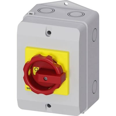 Lastscheidingsschakelaar Rood, Geel 3-polig 16 mm² 25 A 690 V/AC Siemens 3LD21640TB53