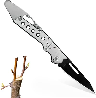 Dailygoody - Tuinmes - Eerlijk entmes voor fruitbomen - Vouwmes - Scherp entmes - Voor tuinieren - Lemmetlengte 6,5 cm