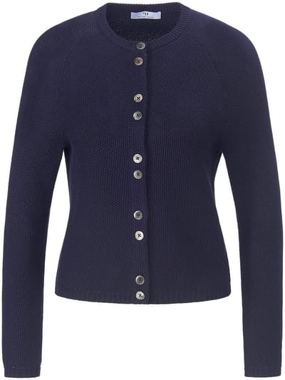 Vest 100% SUPIMA®-katoen Van Peter Hahn blauw
