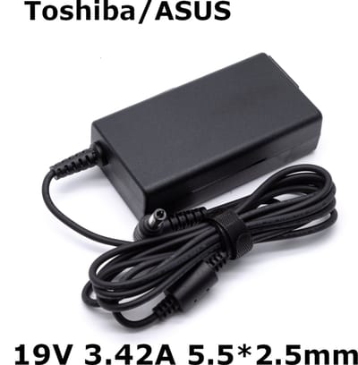 EISENZ Toshiba/Asus Laptop Adapter 19V 3.42A – Plug 5.5x2.5mm – Snelladen – Hoge Compatibiliteit - EZ1128