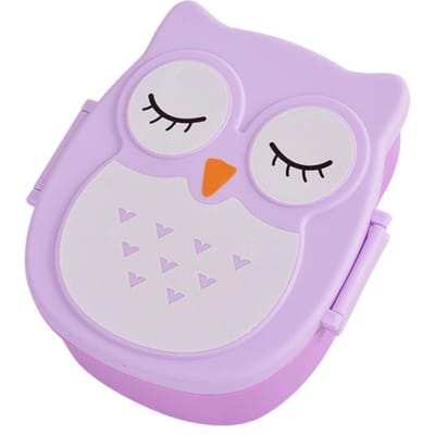 Schattige Bento Lunchbox Kawaii voor Kinderen Schoolkinderen Japanse Stijl Kleuter Kinder Brood Sandwich Voedseldoos Draagbaar Purple