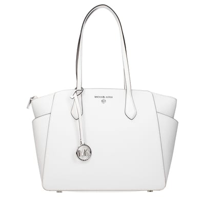 Michael Kors Witte Leren Schoudertas
