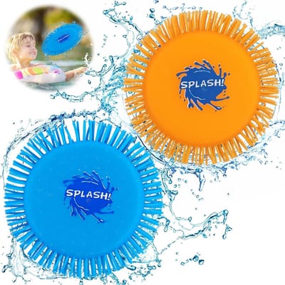 2-Pack Zachte Water Frisbees van Schuim en Siliconen - 17 cm Diameter voor Strand en Tuin