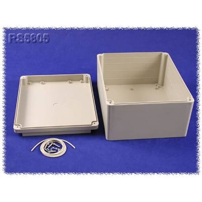 Hammond Electronics RS5805 Universele behuizing 250 x 200 x 130 ABS Grijs 1 stuk(s)