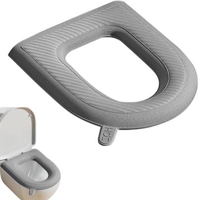Toiletkussen - Toiletbrilkussen - Badkamer Comfort - Waterdicht EVA Materiaal - 43x39 cm - Grijs