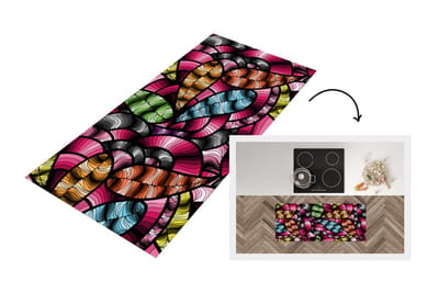 Keukenloper - Loper keuken - Patronen - Plant - Abstract - Jungle - 120x50 cm - Keukenloper vinyl