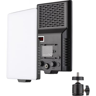 12W LED-videolicht Fotografielicht 144PCS Lampkralen Tweekleurige temperatuur 3200K-5600K Dimbaar EU Plug zwart
