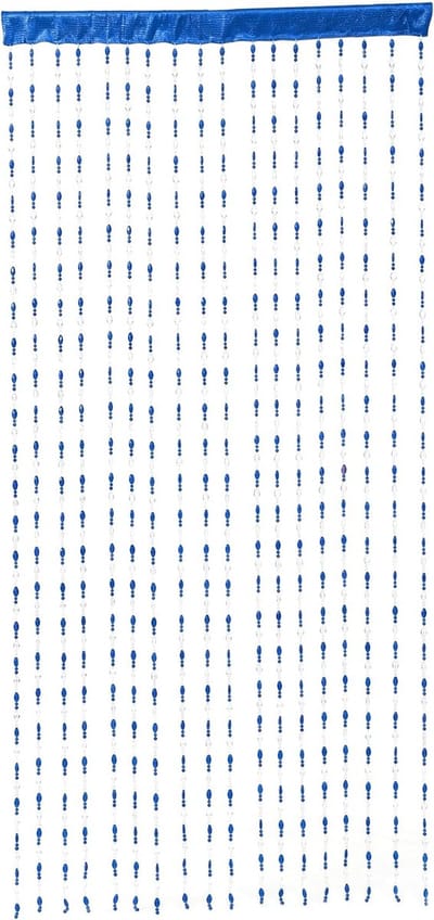 Deurgordijn - Vliegengordijn - 200*100cm - Kralengordijn - Siergordijn - Polyester - Raamdecoratie - Kralen gordijn deur string gordijnen - Voor deuropening, binnen decoratie - Huis en decoratie - Voor deuren en ramen - Blauw