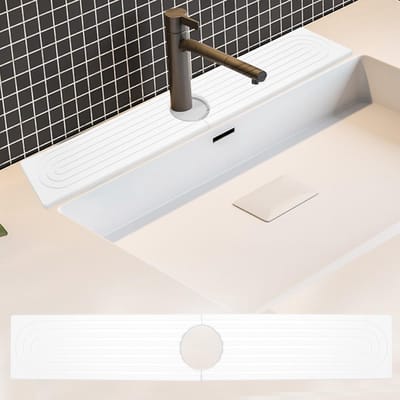 Dailygoods- Afdruipmat met uitstekende antislip werking - Gootsteenmat - Waterkraanmat - Spatbescherming - Absorberend - Modern design