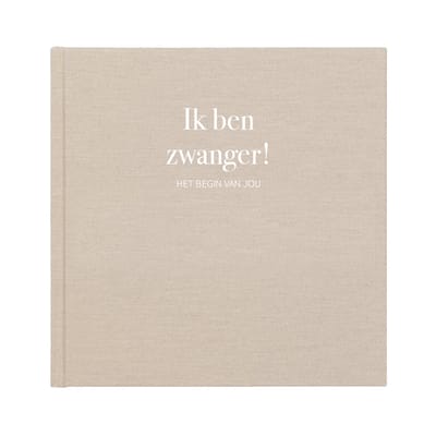 Writemoments Ik ben zwanger! - Zwangerschapsdagboek 9 maanden - Linnen