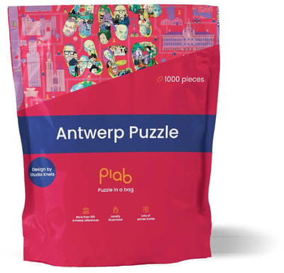 Puzzle in a Bag - Antwerpen Puzzel 1000 Stukjes - Stadspuzzel voor Volwassenen - Ideaal cadeau voor puzzelaars die van Antwerpen houden