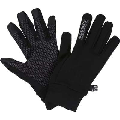 Regatta Grippy Ii Handschoenen Zwart 11-13 Years Jongen