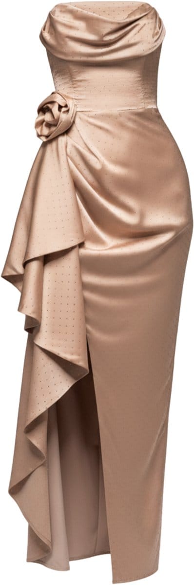 LARICA Jurk - Rits - Jurk Beige XS