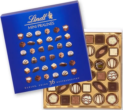 Lindt MINI PRALINES chocolade pralines 180gr - 36 chocolade pralines - Ideaal als cadeau - Kerstcadeau