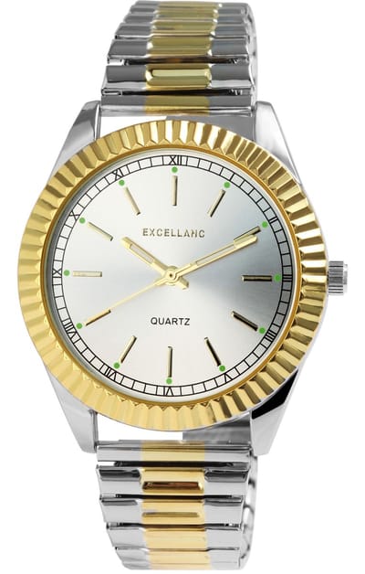EXCELLANC Dameshorloge Edelstahl Sira, zilverkleurig, Mineralglas