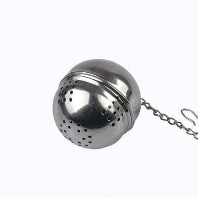 TOVBMUP Theefilter - Theezeef - Ovaal - Teatime - Roestvrij staal - 4 cm diameter