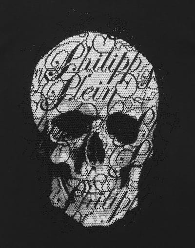 T-Shirt Ronde Hals Ss Skull