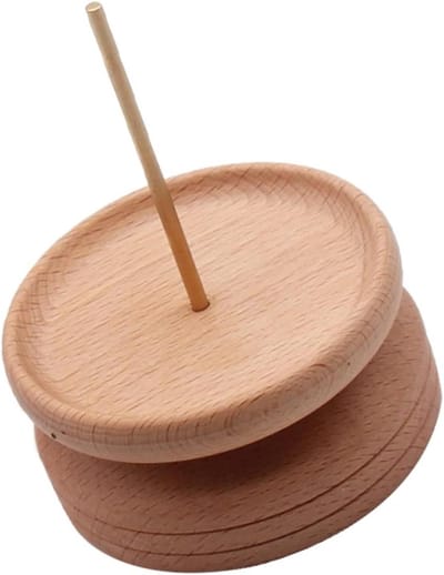 Houten Draad Spoelen - Kralen Organizer - Sieraden Maken - Natuurlijk Hout Materiaal - 9.5X9.5X13CM - Natuurlijk