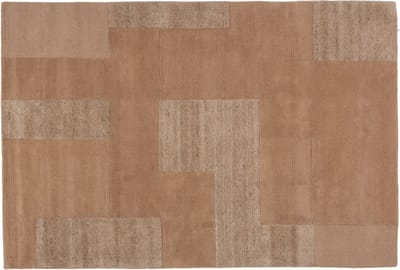WOOOD Noven Handgeweven Vloerkleed - Wol - Zand - 170x240 cm