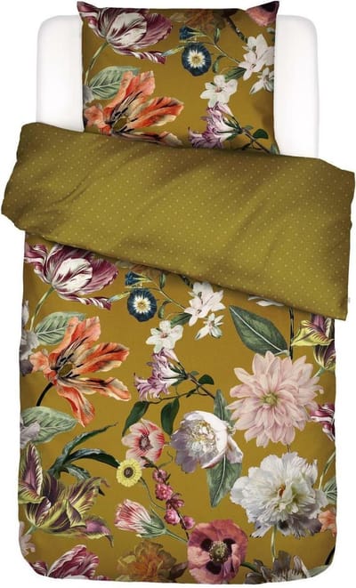 Essenza Filou Dekbedovertrek Olive - Lits-Jumeaux XL – 260x200/220 cm