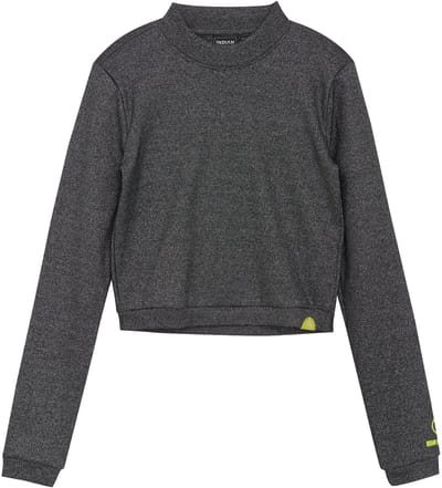 Indian Blue Jeans Winter t-shirt meisjes - zwart - longsleeve/cropped/metallic