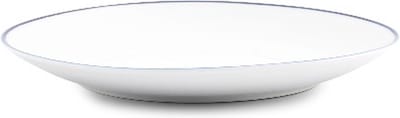 BonBistro Plat bord 20,5cm coupe blue rim Basic White (Set van 6)