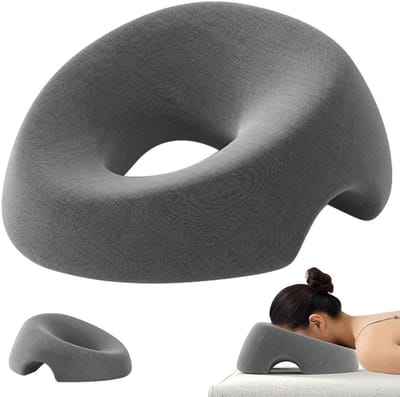 Massage Kussen voor Gezichtsbehandelingen, U-vormig Hol Kussen van Geheugenfoam, Perfect voor Spa en Salon Gebruik