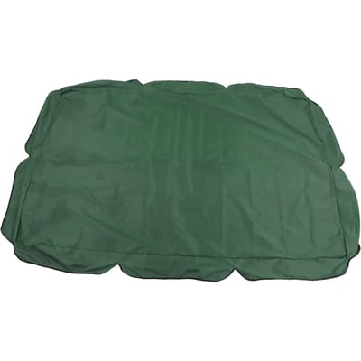 Buitenschommel Luifel Zilver Gecoat Oxford Doek Waterdicht Schommelstoel Tophoes voor Tuin Zonnescherm Accessoire donkergroene kleur