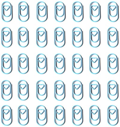 Metalen paperclips – 130-stuksverpakking – Hartvormig – Kleine paperclips / bladwijzers – Geschikt voor boeken, papieren, notities, kaarten, posters en foto's – 1 x 25 x 23 mm