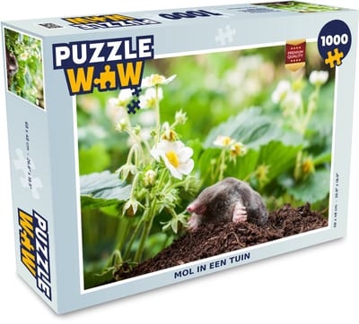 Puzzel Dier - Tuin - Mol - Legpuzzel - Puzzel 1000 stukjes volwassenen