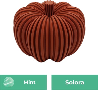 Solora pompoen beeld – Decoratief beeld - Mint - 3d geprinte beeld – Herfst woondecoratie - 10CM