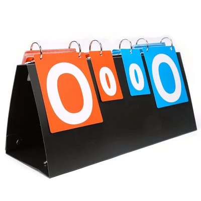 Bovista Scorebord - Padel -Tennis - Voetbal - Scoreborden - Rood/Blauw