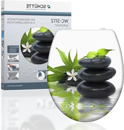 Toiletbril Duroplast - WC-bril met deksel - Badkamer vernieuwen - Softclose en snelsluiting - Universele pasvorm - Jasmin