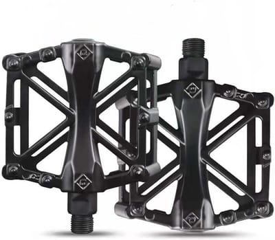 Robuuste Aluminium Fiets Pedalen voor Mountainbike en Hybride Fiets - Antislip Zwart