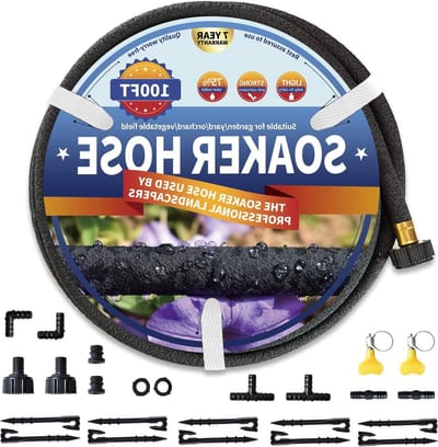 Soaker Slang Tuin - Druppelslang - Efficiënt Water Geven - Waterbesparend Materiaal - 30 Meter - Zwart