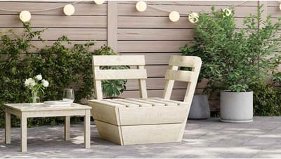Modulaire Palletbank Hoek - Tuin Loungemeubel - Buiten Zitten - Geïmpregneerd Sparrenhout - 60x60x65 cm