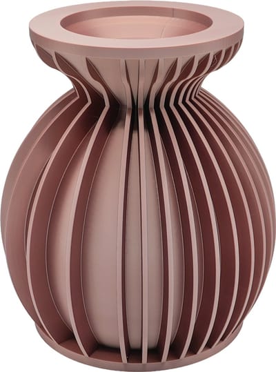 Elin moderne vaas – Decoratieve vaas - Rose Gold - 3d geprinte vaas – geschikt voor droogbloemen - 20CM