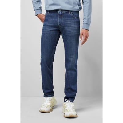 Meyer Jeans M5 Regular Subtle Stretch Fairtrade Cotton Denim Stone Blue / male