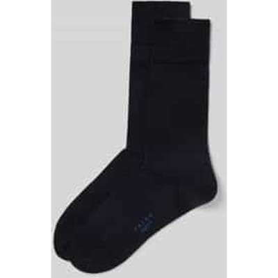 FALKE Happy 2-Pack eenkleurig katoen multipack sokken heren blauw - maat 39-42