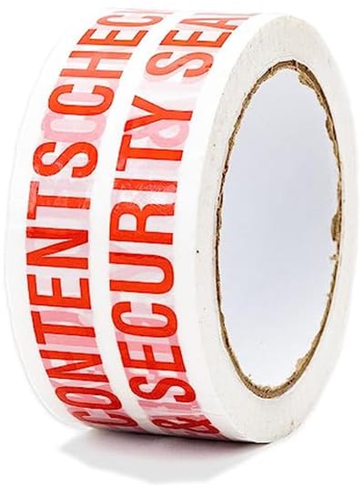 Geluidsarme breekbare verpakkingstape 48 MM x 66 M - Voorzichtig te behandelen - Inhoud gecontroleerd - 12 Rollen