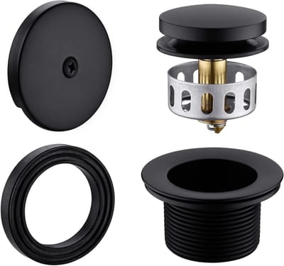 Badkuip Afvoer Kit - Badkamer Afvoer Douche Afvoer - Water Dicht Maken - Tip Toe Mechanisme - 1-1/2 inch