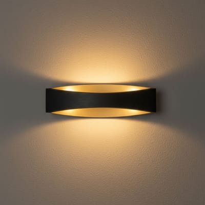 Wandlamp | 25 cm | Medusa wandlampen | ingebouwd LED | zwart goud | aluminium metaal | moderne design decoratieve trendy verlichting