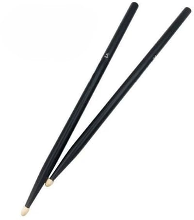1 Paar Drumstokken 5A – Drumsticks - Gekleurde Drumstokken - Zwart - LOUZIR