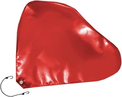 Disselafdekking Caravan - Aanhangerhoes Dissel - Bescherming Aanhanger - Robuust Vrachtwagenzeil - 88 x 70 cm - Rood