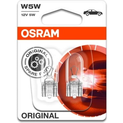Ams-Osram Gloeilamp OSRAM W5W Standard 12V/ 5W, 2 stuk