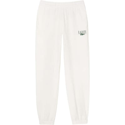 Lacoste Dames/Dames Sweatbroek Met Geborduurd Logo (Crème)