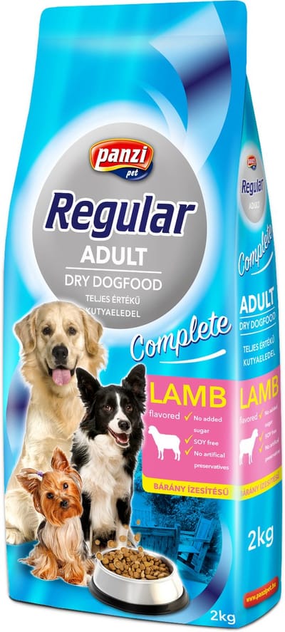Panzi Regular - Hondenvoer voor volwassen honden - Hondenbrokken met lam/rijst smaak - 2kg