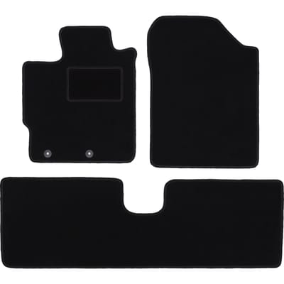 Zwarte veloursmatten voor: Toyota Yaris III benzine (2011-2019)