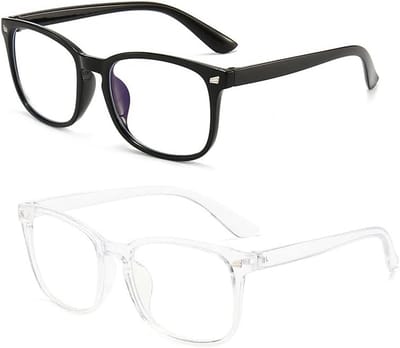 2x Blauw Licht Bril Set - Computerbril Dames & Heren - UV400 Bescherming & Anti Vermoeidheid